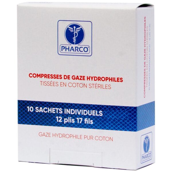 Compresse Stérile 40x40 Pahrco | SMEDIC Maroc