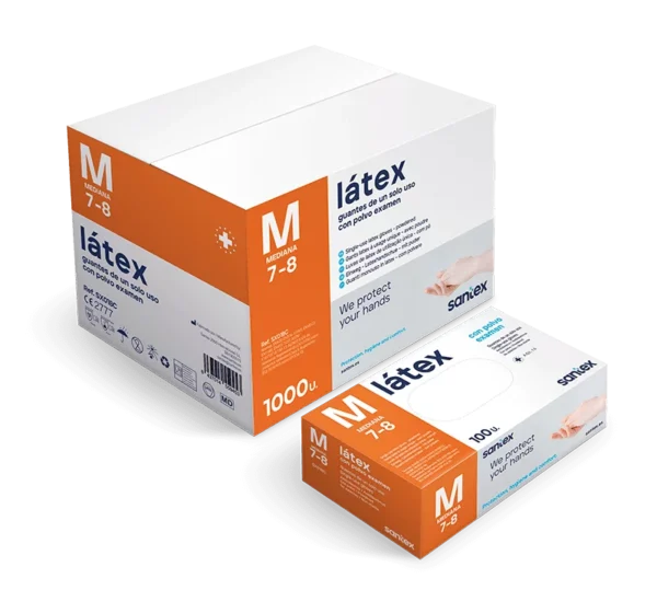 Carton Gants Latex Poudrés 1000 pcs | SMEDIC Maroc