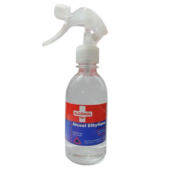 Alcool 70° Spray – 250 ml : Désinfection Pratique et Hygiénique au Quotidien