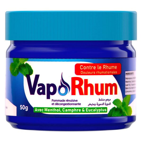 Pommade Vaporhum 50g – Décongestion & Douleurs | SMEDIC Maroc